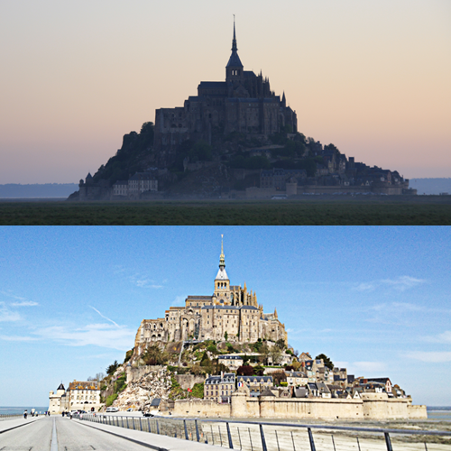 モンサンミッシェルとノルマンディーのいなか村ツアー　パリから