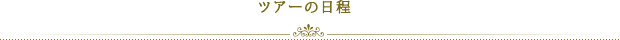 ツアースケジュール例
