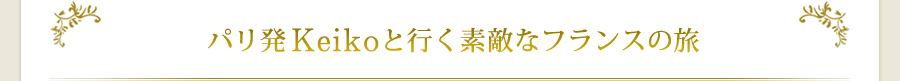 Keikoと行く素敵なパリ6日間の旅